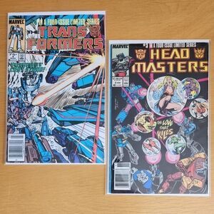Transformers #4 & Head Masters #3, 1980s comic books (Lot of 2)
